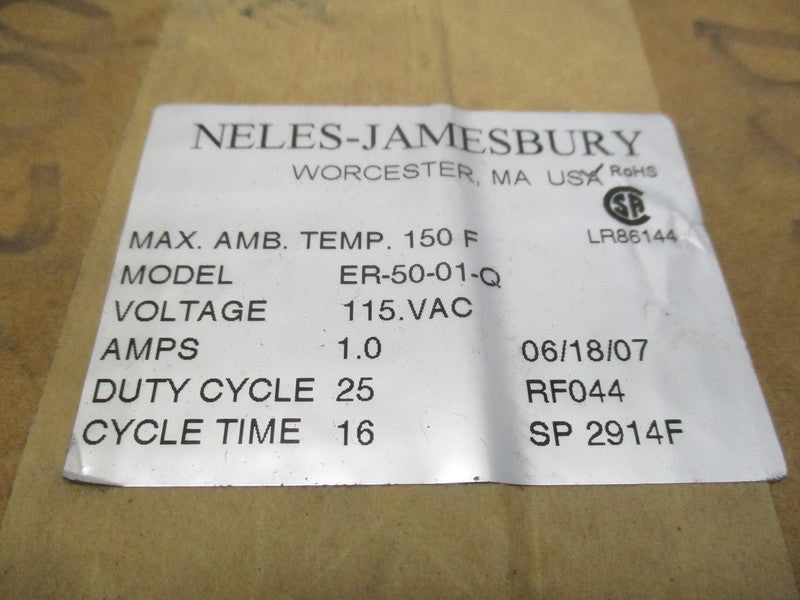 NELES-JAMESBURY ER-50-01-Q * FACTORY SEALED *