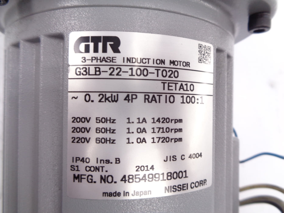 GTR G3LB-22-100-T020 NSNP