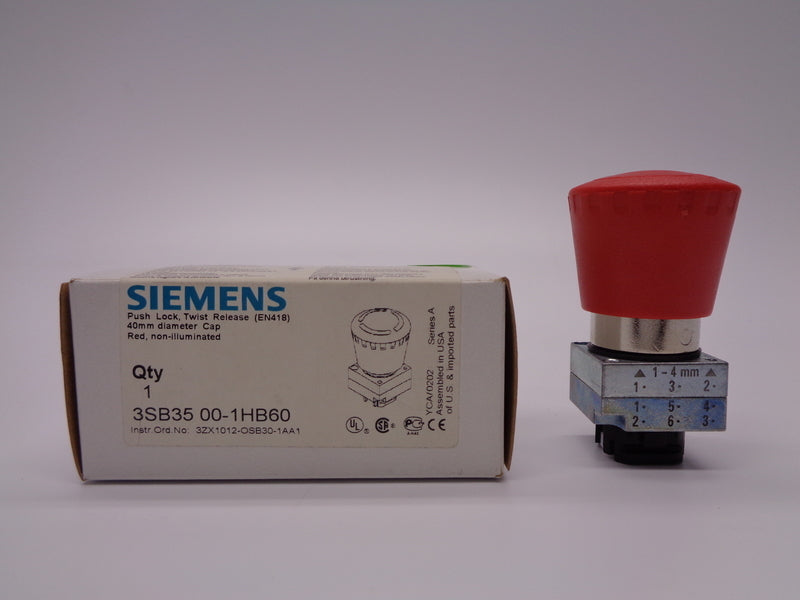 SIEMENS 3SB3500-1HB60 NSMP