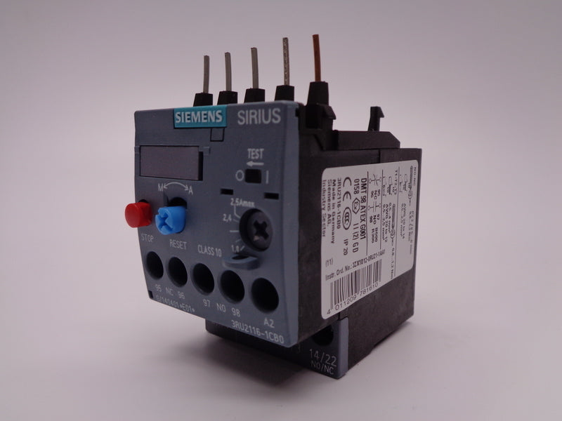 SIEMENS 3RU2116-1CB0 1.8-2.5A NSMP