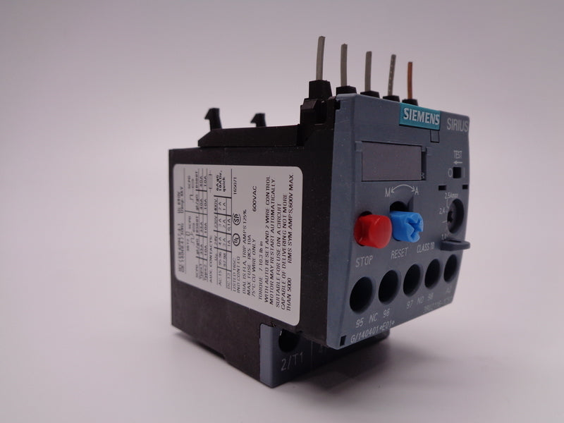 SIEMENS 3RU2116-1CB0 1.8-2.5A NSMP