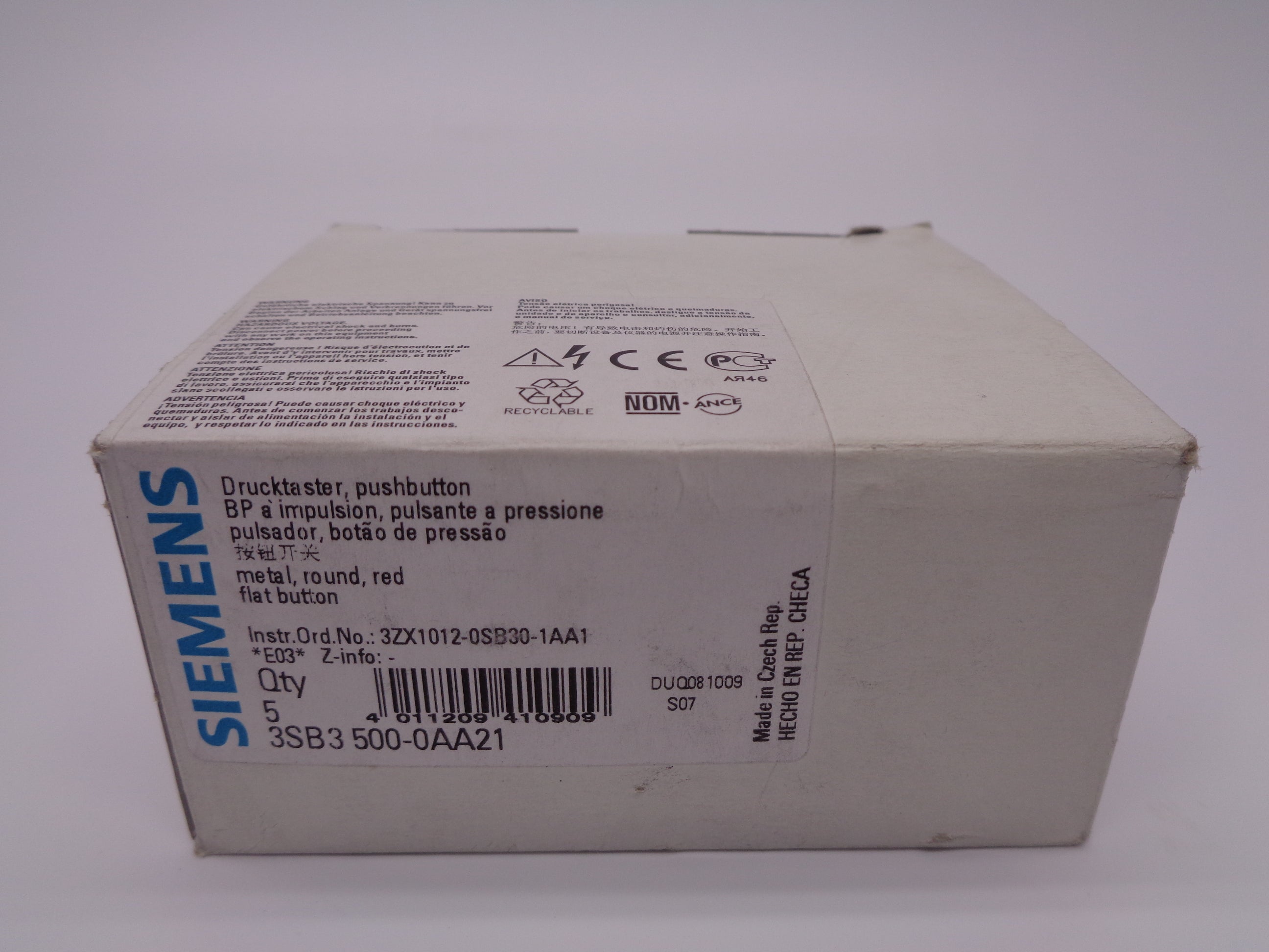 SIEMENS 3SB3500-0AA21 NSMP