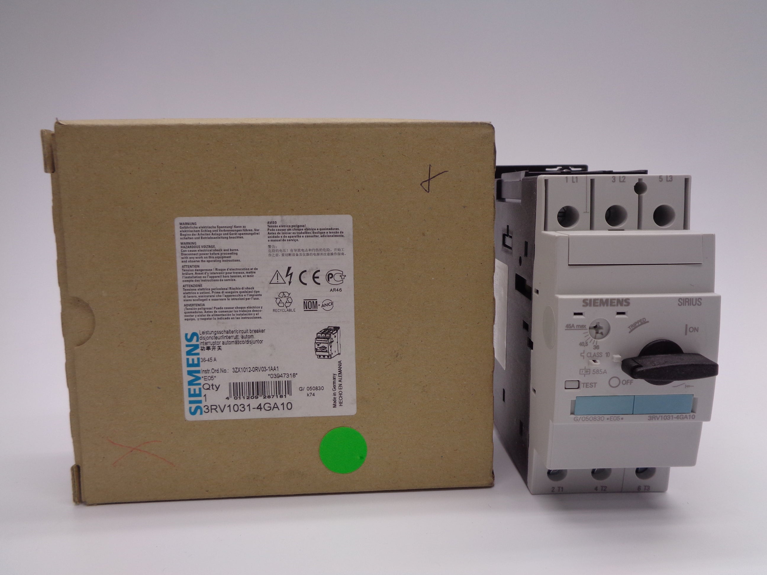 SIEMENS 3RV1031-4GA10 36-45A NSMP