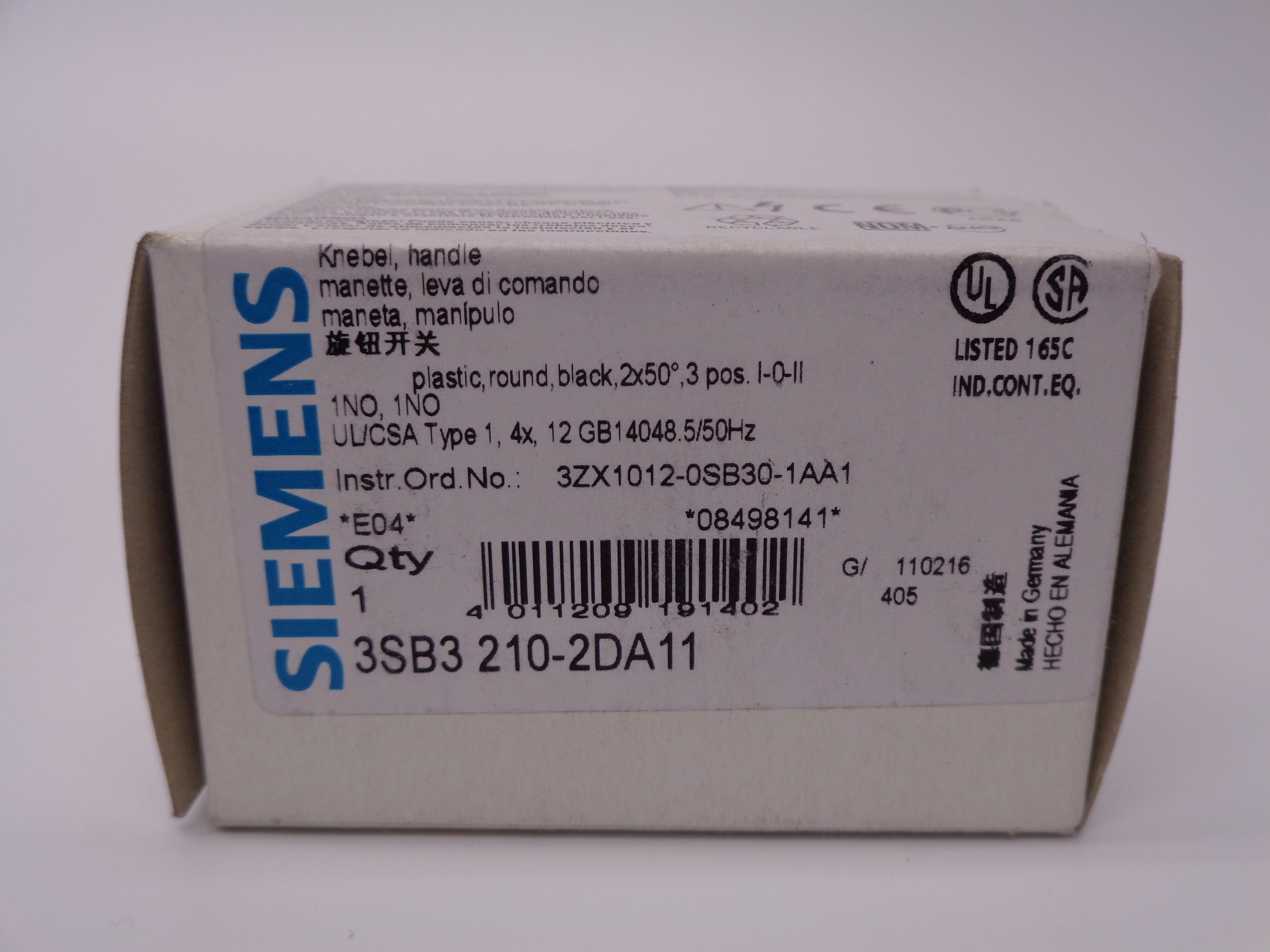 SIEMENS 3SB3210-2DA11 NSMP