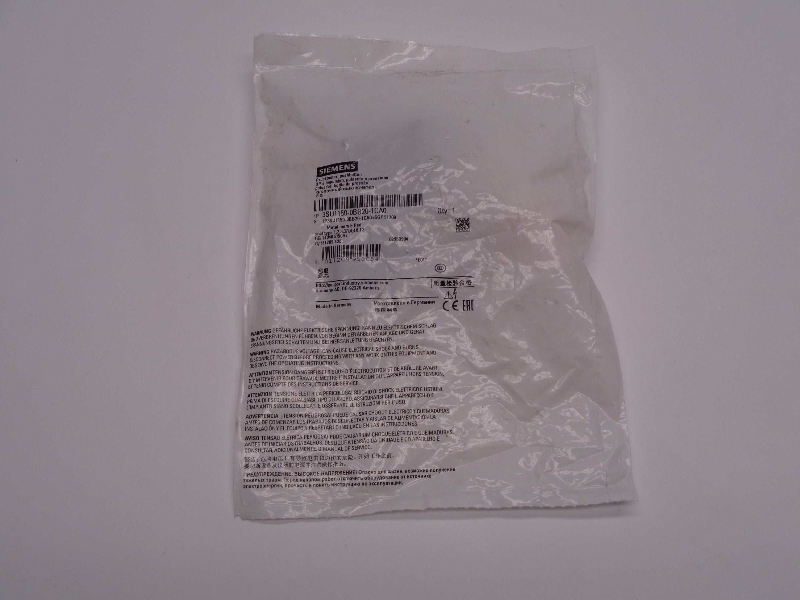 SIEMENS 3SU1150-0BB20-1CA0 NSMP
