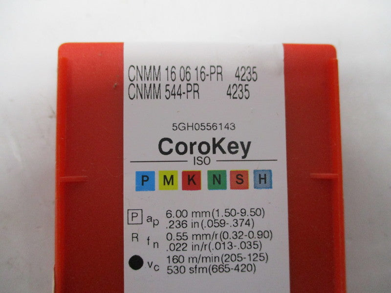 SANDVIK CNMM160616-PR-4235 CNMM544-PR-4235 (PKG OF 10) NSMP