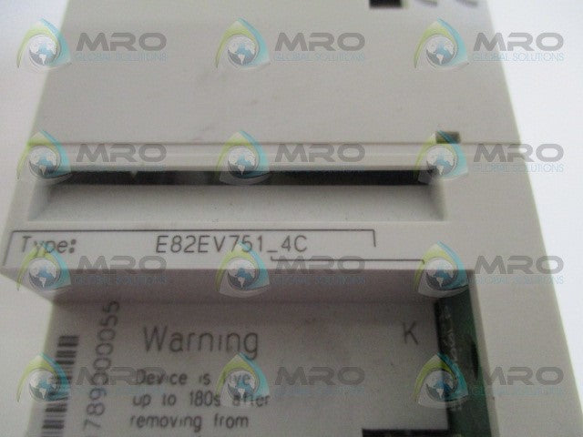 LENZE 8200 VECTOR E82EV751K4C FREQUENCY INVERTER DRIVE *USED*