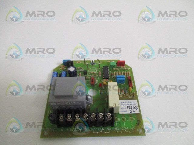 INDUSTRIAL MRO CV120/130/140/150 LEVEL SWITCH BOARD *USED*