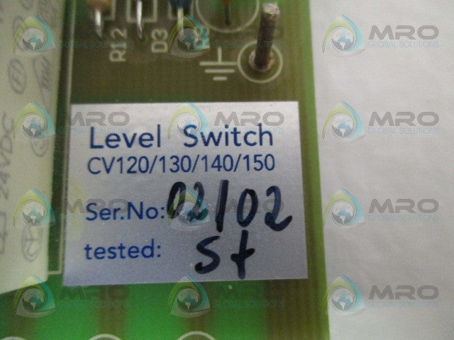 INDUSTRIAL MRO CV120/130/140/150 LEVEL SWITCH BOARD *USED*
