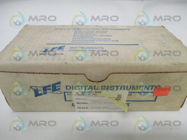 LFE DIGITAL INSTRUMENTS 4500 CE-0401-3002 PANE MOUNT METER 0-200 FPM*NEW IN BOX*