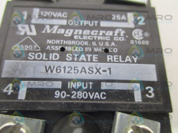 MAGNECRAFT W6125ASX-1 SOLID STATE RELAY *USED*