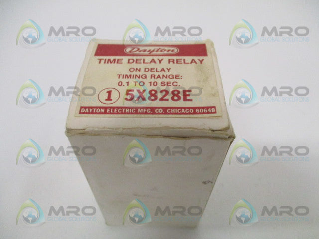 DAYTON 5X828E TIME DELAY RELAY 0.1-10sec. 120VAC *NEW IN BOX*