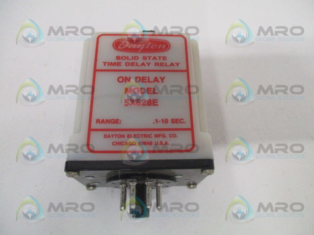 DAYTON 5X828E TIME DELAY RELAY 0.1-10sec. 120VAC *NEW IN BOX*