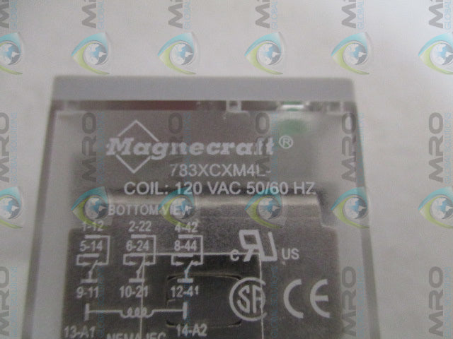 MAGNECRAFT 783XCXM4L-120 RELAY 120VAC *USED*