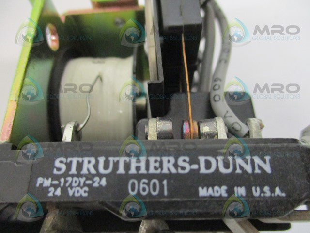 STRUTHERS-DUNN PM-17DY-24 POWER RELAY 24VDC *NEW NO BOX*
