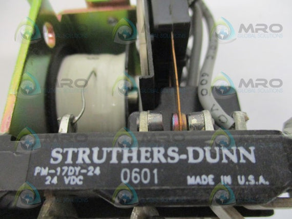 STRUTHERS-DUNN PM-17DY-24 POWER RELAY 24VDC *NEW NO BOX*