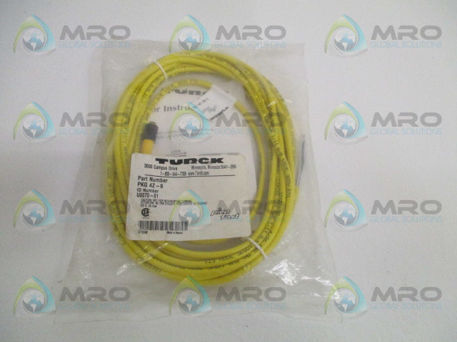 TURCK PKG4Z-6 CABLE CORDSET *NEW IN FACTORY BAG*