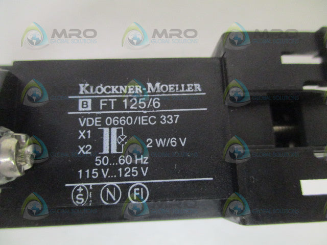 KLOCKNER MOELLER BFT125/6 LAMP TRANSFORMER *NEW NO BOX*