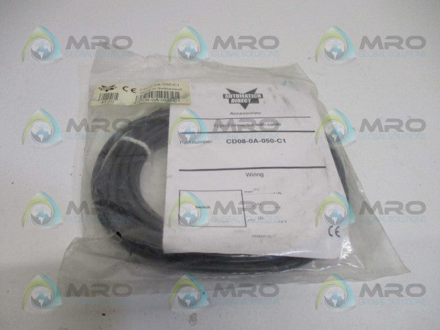 AUTOMATION DIRECT CD08-0A-050-C1 CABLE CONNECTOR *NEW IN FACTORY BAG*