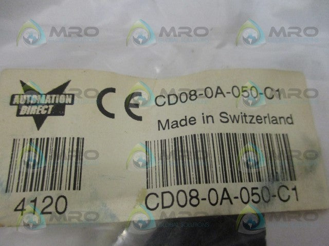 AUTOMATION DIRECT CD08-0A-050-C1 CABLE CONNECTOR *NEW IN FACTORY BAG*