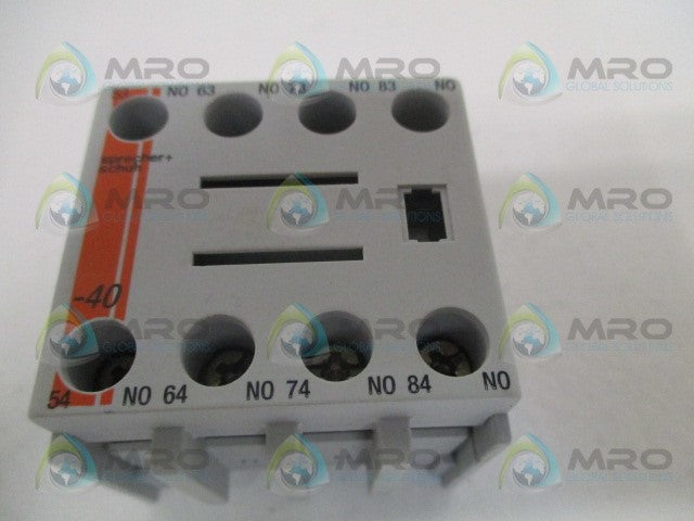SPRECHER+SCHUH CS7-PV-40 AUXILIARY CONTACT BLOCK *NEW IN BOX*