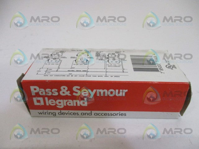 PASS & SEYMOUR CR15-W DUPLEX RECEPTACLE *NEW IN BOX*