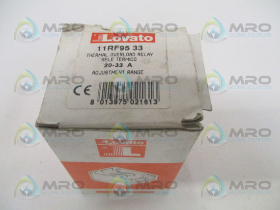 LOVATO 11RF9533 THERMAL OVERLOAD RELAY 20-33A *NEW IN BOX*