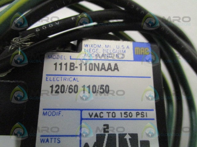 MAC 111B-110NAAA SOLENOID VALVE *NEW IN BOX*