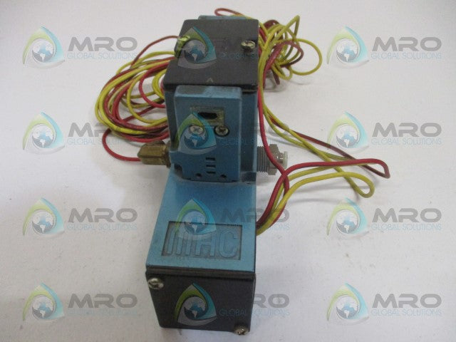 MAC 82A-BA-CKA-TM-DDA7-1DK SOLENOID VALVE (AS PICTURED) *USED*