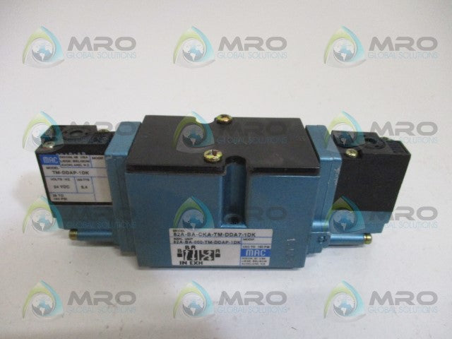 MAC 82A-BA-CKA-TM-DDA7-1DK SOLENOID VALVE *USED*