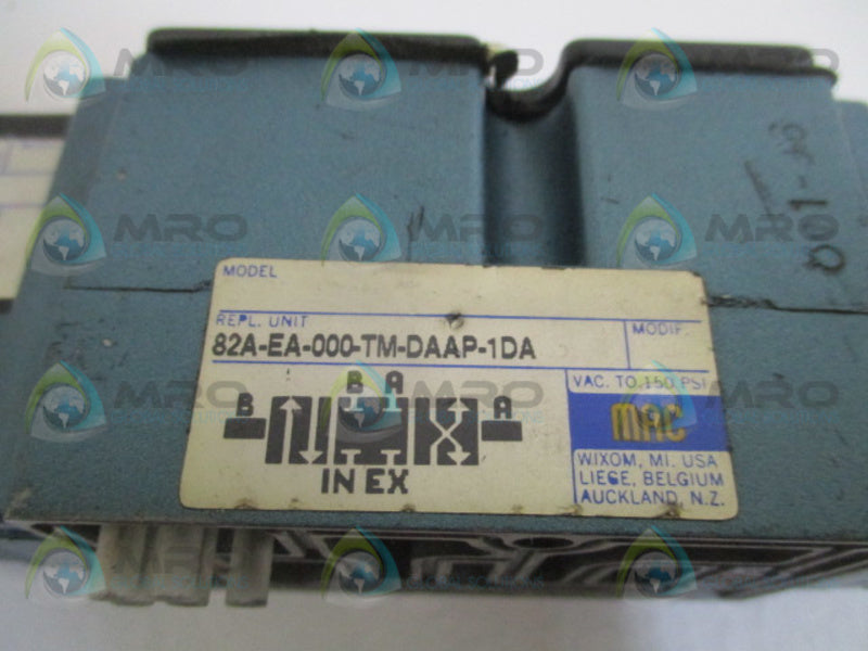 MAC 82A-EA-000-TM-DAAP-1DA SOLENOID VALVE *USED*