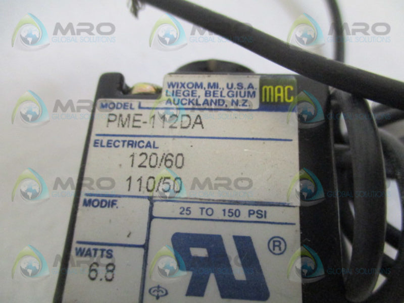 MAC PME-112DA SOLENOID VALVE *NEW NO BOX*