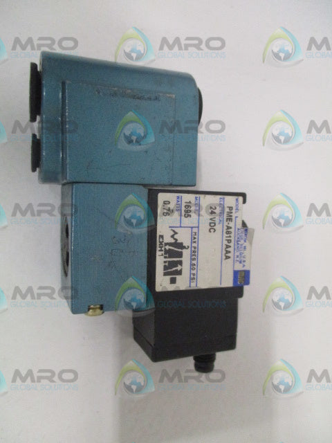 MAC PME-A81PAAA SOLENOID VALVE 24VDC *USED*