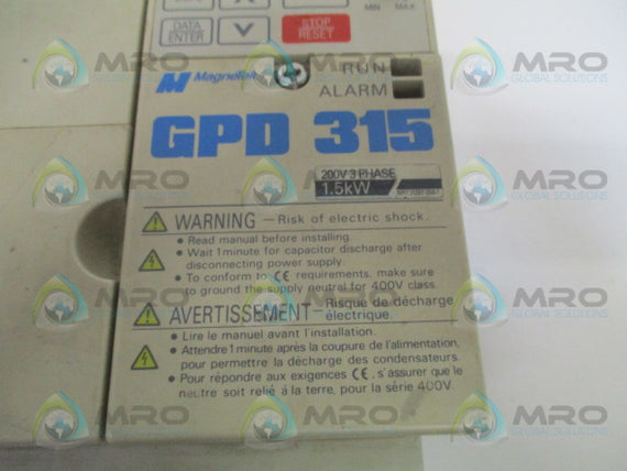 MAGNETEK GPD315-MVA008 AC MOTOR DRIVE *USED*