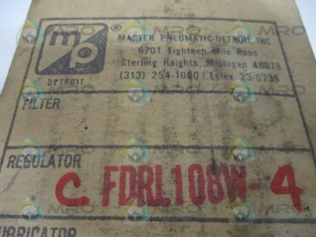 MASTER PNEUMATIC CFDRL100-4 AIR FILTER REGULATOR *NEW IN BOX*