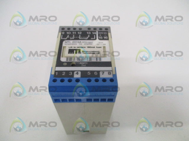 MEASUREMENT TECHNOLOGY MTL2315A TEMP. TRIP AMPLIFIER -10/+100 *NEW NO BOX*
