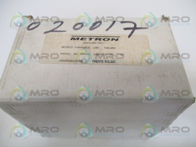 METRON MANOMETRO 11565F/350-4 PRESSURE GAUGE 0/350 Kgf/cm2 *NEW IN BOX*