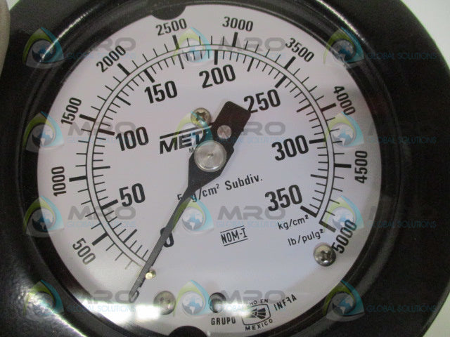 METRON MANOMETRO 11565F/350-4 PRESSURE GAUGE 0/350 Kgf/cm2 *NEW IN BOX*