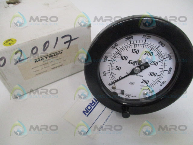 METRON MANOMETRO 11565F/350-4 PRESSURE GAUGE 0/350 Kgf/cm2 *NEW IN BOX*