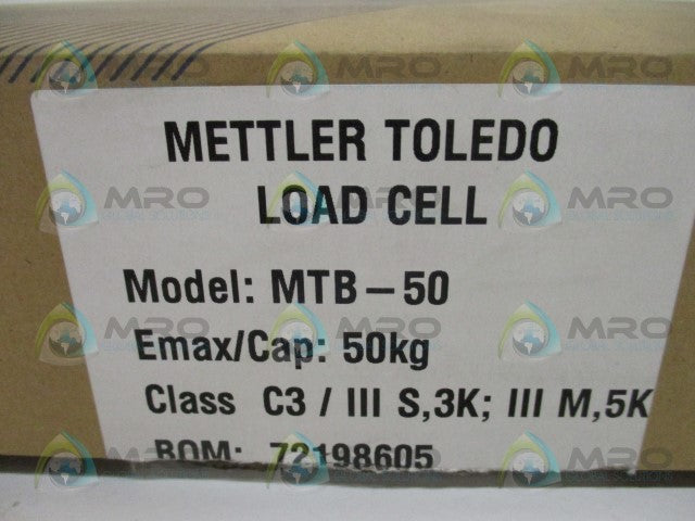 METTLER TOLEDO 71201557 LOAD CELL 50kg MTB-50 *NEW IN BOX*