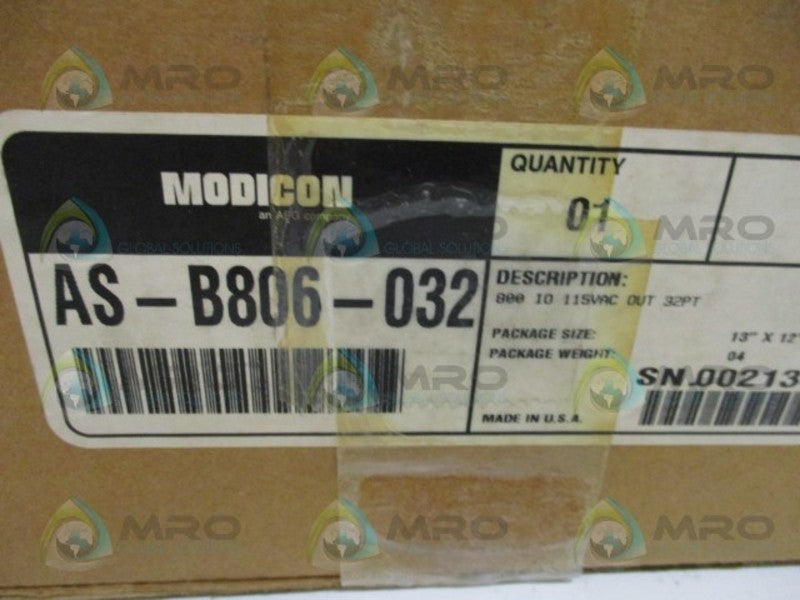 AEG MODICON AS-B806-032 OUTPUT MODULE *NEW IN BOX*