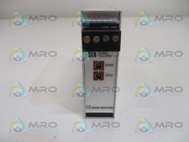 MOORE SIX/4-20MA/4-20MA/12-42DC[DIN] SIGNAL ISOLATOR *NEW NO BOX*