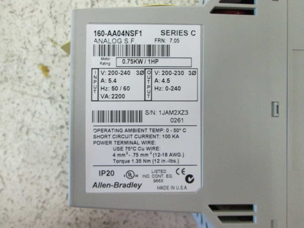 Allen Bradley 160AA04NSF1 NSFP **GENUINE** AB 160 AA04NSF1