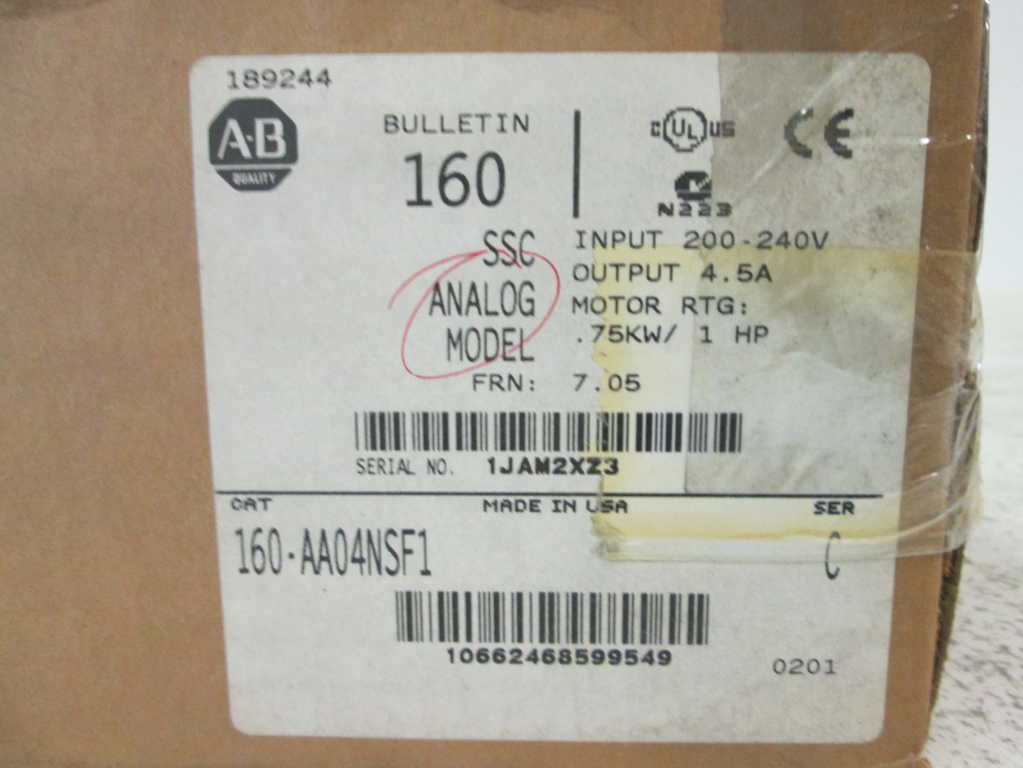 Allen Bradley 160AA04NSF1 NSFP **GENUINE** AB 160 AA04NSF1