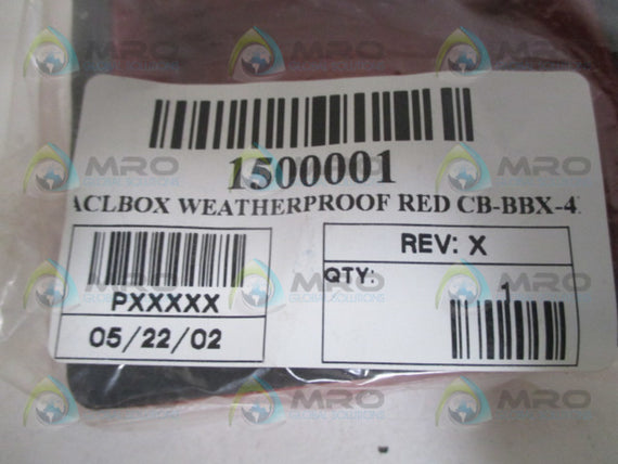 INDUSTRIAL MRO CB-BBX-4 ACL BOX * NEW IN FACTORY BAG *