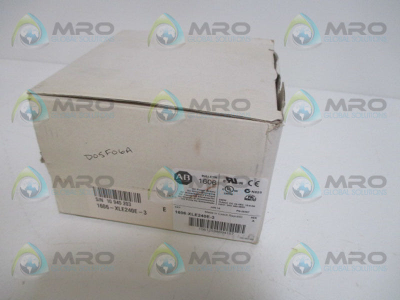ALLEN BRADLEY 1606-XLE240E-3 SER. A DC POWER SUPPLY *NEW IN BOX*