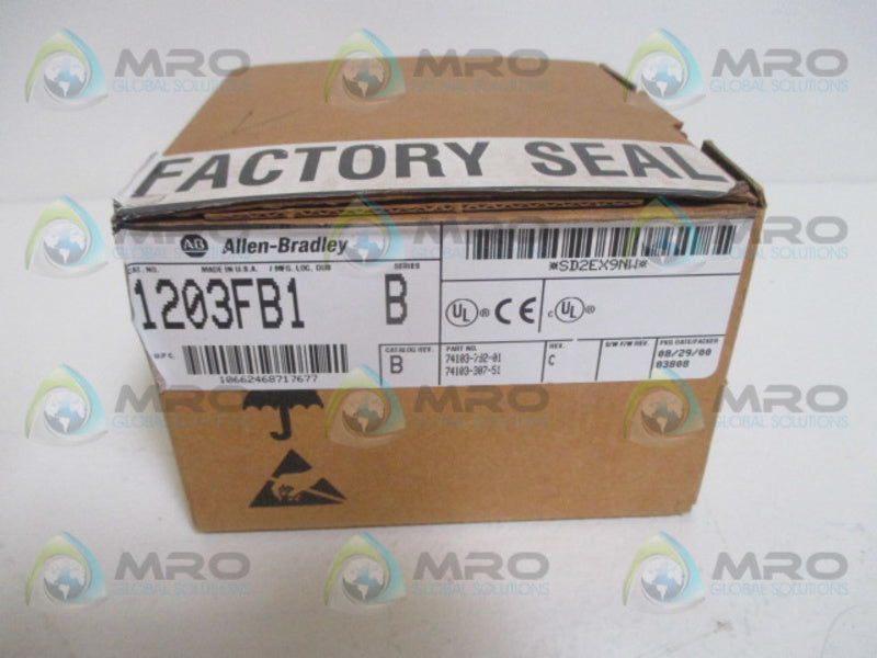 ALLEN BRADLEY 1203-FB1 SER. B MODULE BASE FLEX I/O SCANPORT *NEW IN BOX*