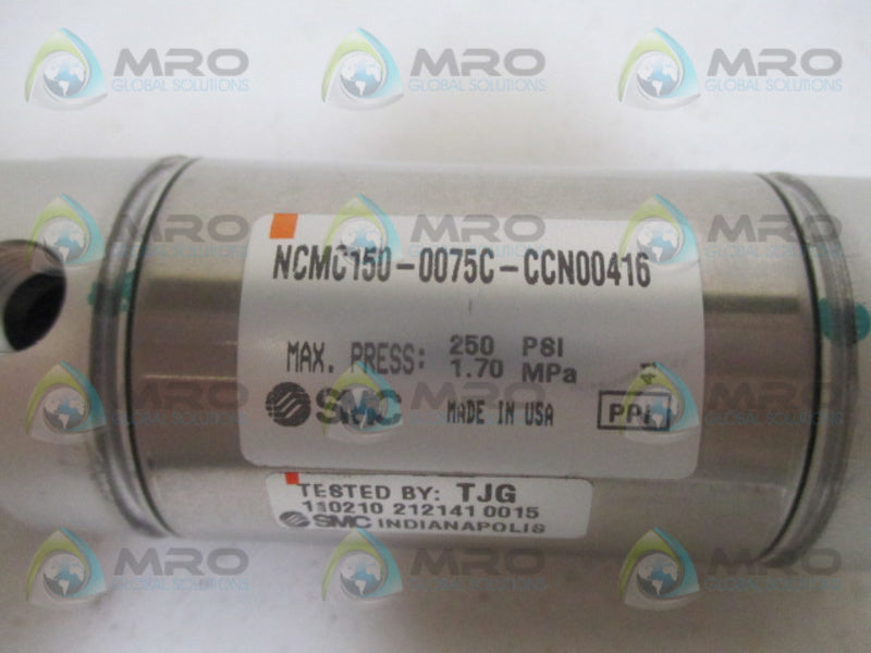 SMC NCMC150-0075C-CCN00416 ROUND BODY CYLINDER *NEW NO BOX*