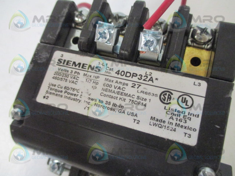 SIEMENS 40DP32AG CONTACTOR *NEW NO BOX*