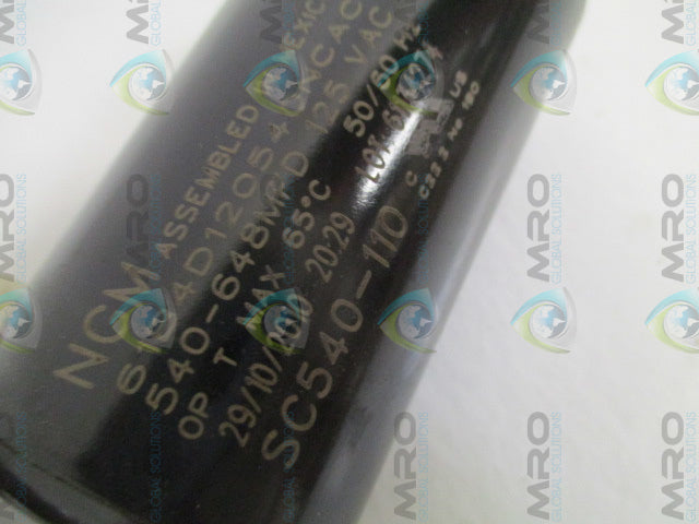 NGM SC540-110 CAPACITOR 125VAC *NEW IN BOX*